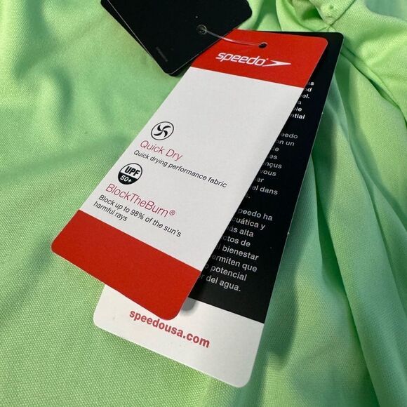 NWT Speedo Youth Hooded Rashguard / Swim Shirt (Large) - Picture 5 of 7